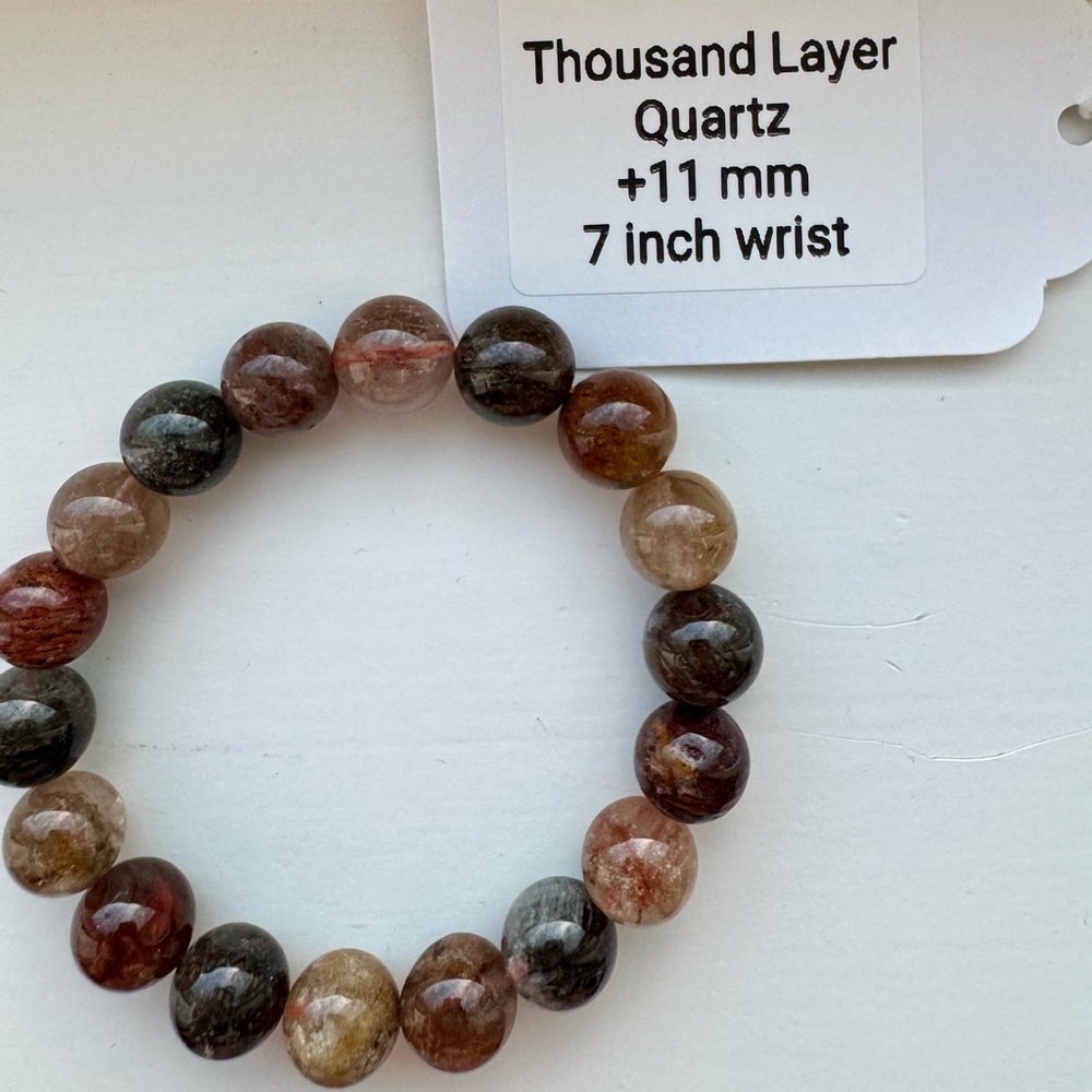 Thousand Layer Quartz Beaded Bracelet